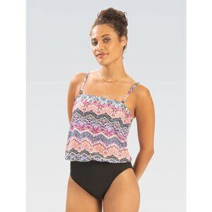 Dolphin Aquashape Blouson Strapless One Piece Swimsuit In Awestruck 12